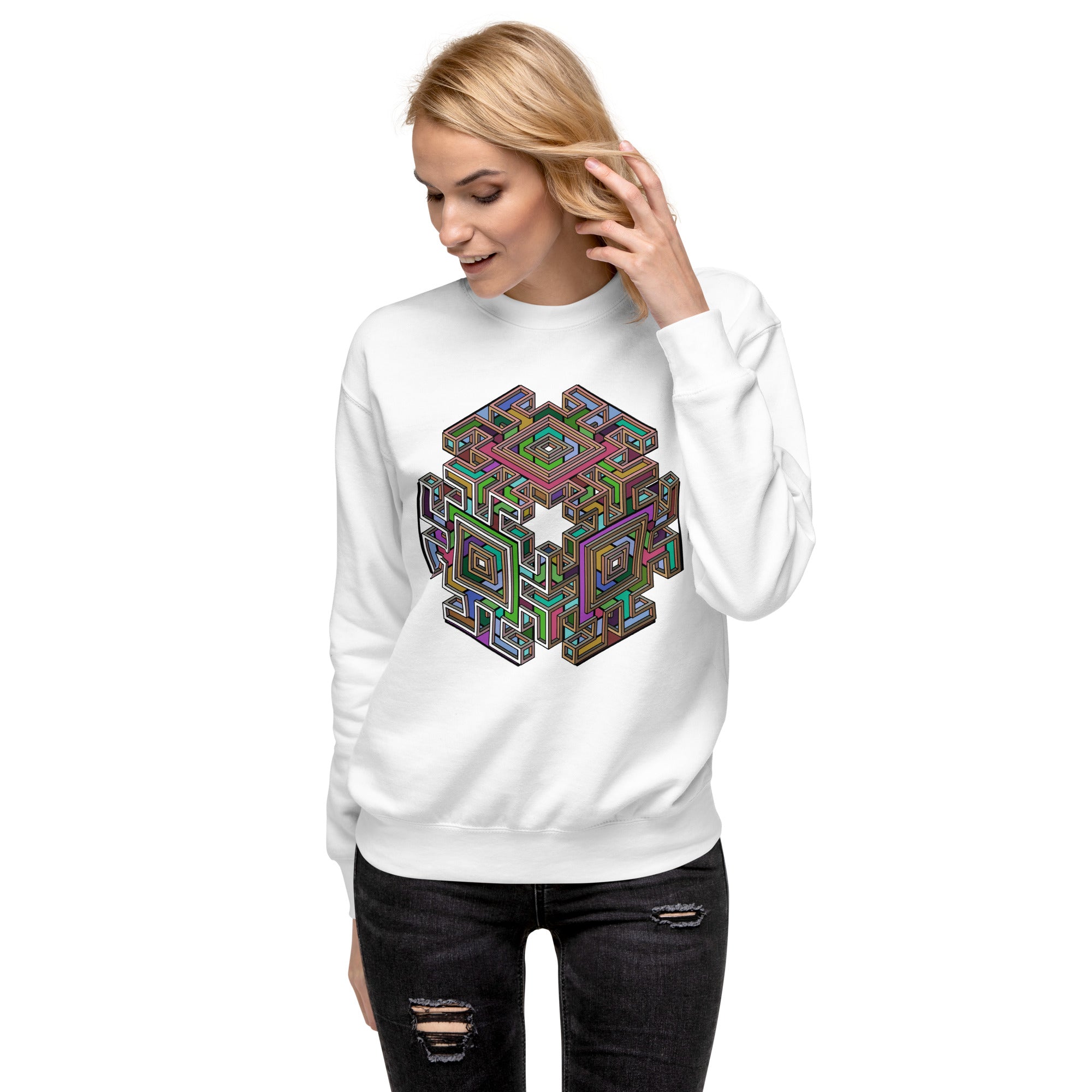 Colorful Cube Unisex Premium Sweatshirt